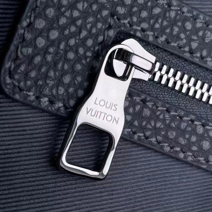 Louis Vuitton LV Unisex Keepall Bandoulière 50 Granite Taurillon Monogram Embossed Cowhide Leather