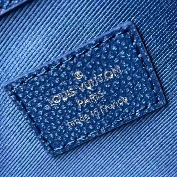 Louis Vuitton LV Unisex Keepall Bandoulière 50 Weekend Bag Denim Blue Cowhide Leather