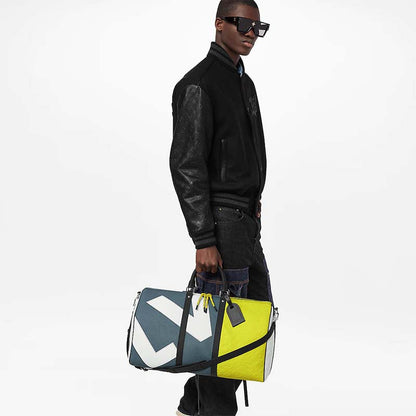 Louis Vuitton LV Unisex Keepall Bandoulière 50 Yellow Taurillon Cowhide Leather