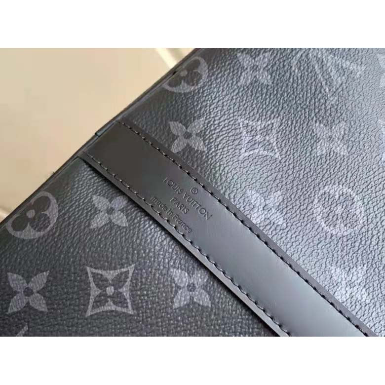 Louis Vuitton LV Unisex Keepall Bandoulière 55 Travel Bag Coated Canvas Cowhide