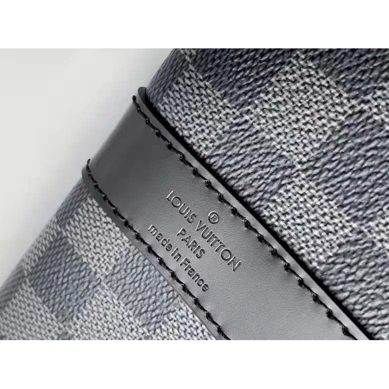 Louis Vuitton LV Unisex Keepall Bandoulière 55 Travel Bag Grey Damier Graphite Canvas