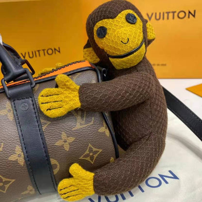 Louis Vuitton LV Unisex Keepall XS Zoom with Friends Monogram Coated Canvas