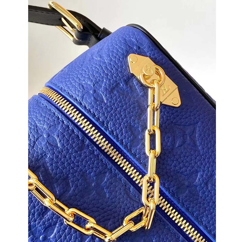 Louis Vuitton LV Unisex LV x NBA Dopp Kit Blue Embossed Taurillon Leather