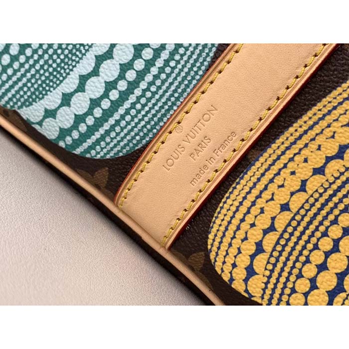 Louis Vuitton LV Unisex LV x YK Keepall 45 Monogram Coated Canvas Colorful Pumpkin Print