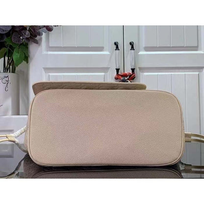 Louis Vuitton LV Unisex LV x YK Neverfull MM Quartz Embossed Grained Monogram Empreinte Cowhide Leather