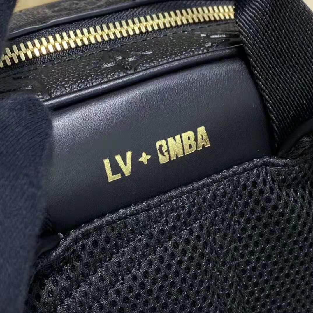 Louis Vuitton LV Unisex LVXNBA Basketball Backpack Black Ball Grain Leather