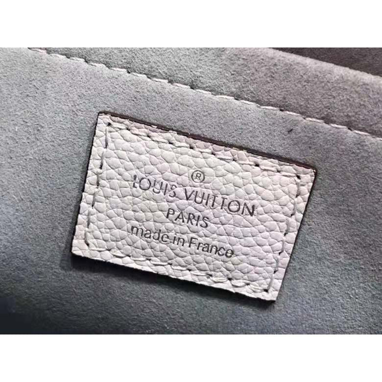 Louis Vuitton LV Women Marelle Handbag Blue Epi Grained Cowhide Leather Canvas