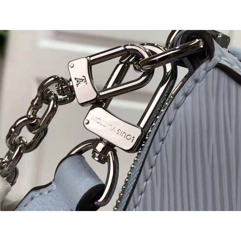 Louis Vuitton LV Women Marelle Handbag Blue Epi Grained Cowhide Leather Canvas