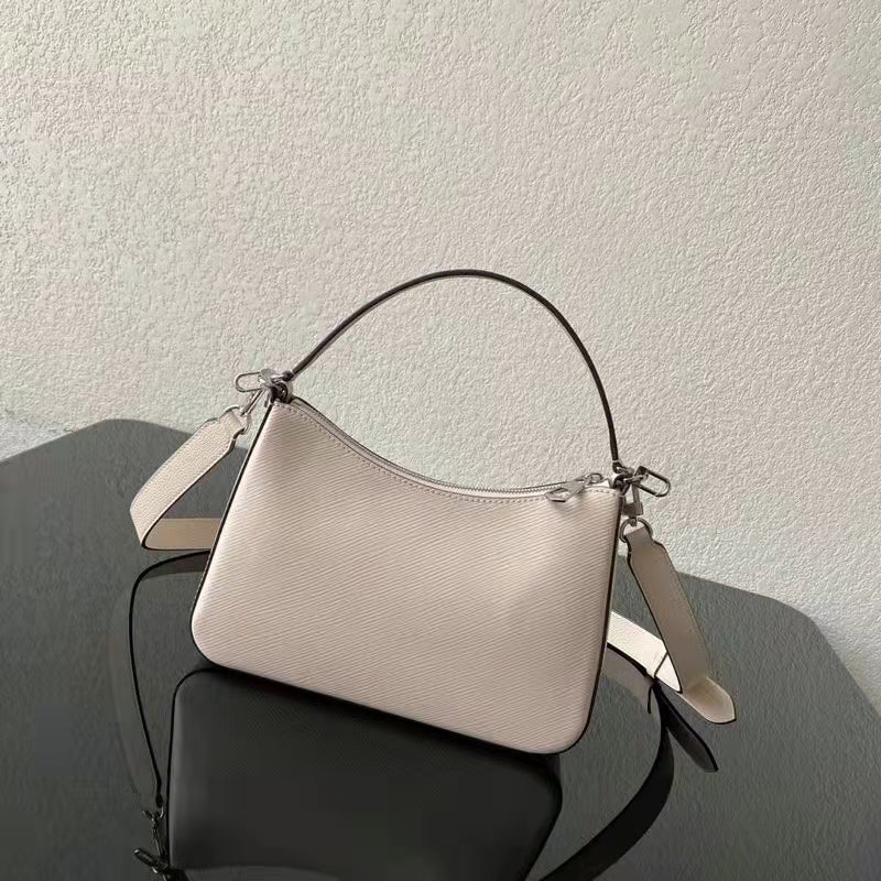 Louis Vuitton LV Women Marelle Handbag Quartz White Epi Grained Cowhide Canvas