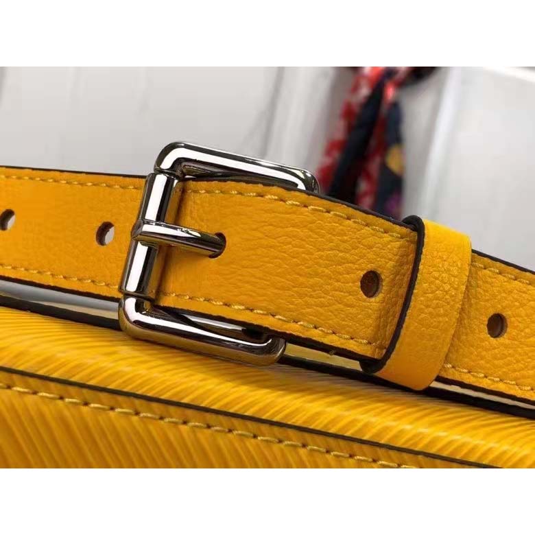 Louis Vuitton LV Women Marelle Handbag Yellow Epi Grained Cowhide Leather Canvas