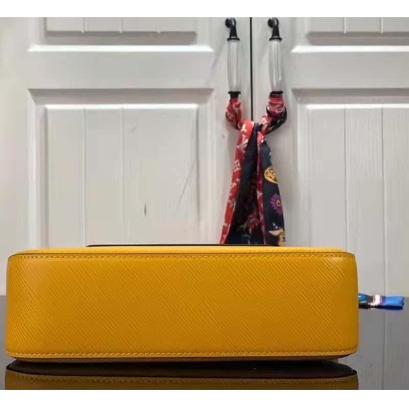 Louis Vuitton LV Women Marelle Handbag Yellow Epi Grained Cowhide Leather Canvas