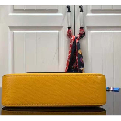 Louis Vuitton LV Women Marelle Handbag Yellow Epi Grained Cowhide Leather Canvas