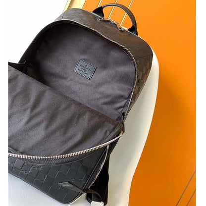 Louis Vuitton LV Unisex Michael Backpack Nv2 Black Damier Infini Onyx Cowhide Leather