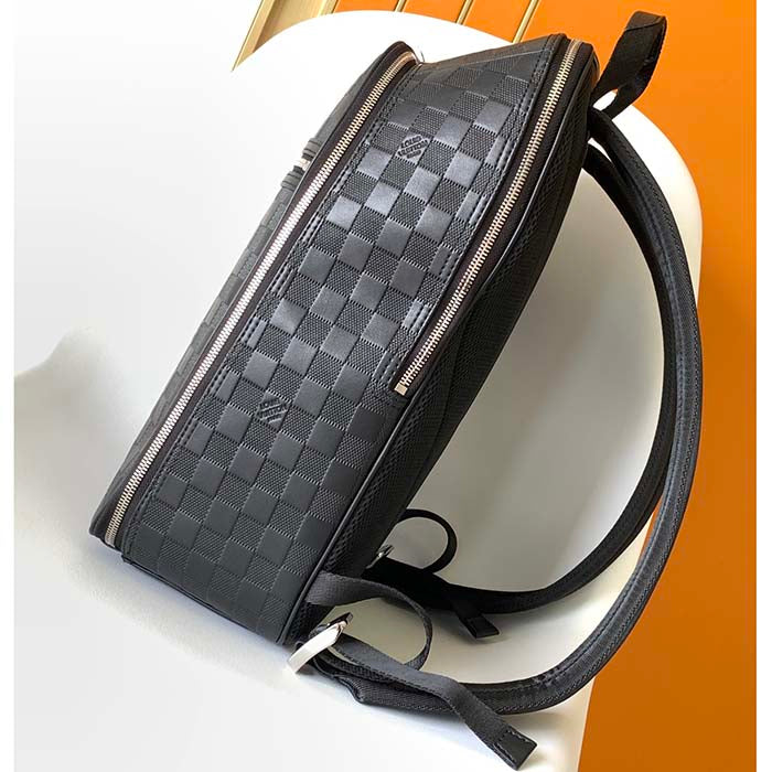 Louis Vuitton LV Unisex Michael Backpack Nv2 Black Damier Infini Onyx Cowhide Leather