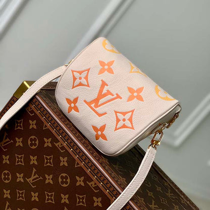 Louis Vuitton LV Unisex Mini Bumbag Monogram Empreinte Embossed Supple Grained Cowhide Leather