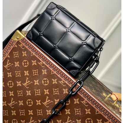 Louis Vuitton LV Unisex Mini Soft Trunk Bag Black Puffy Damier Soft Calf