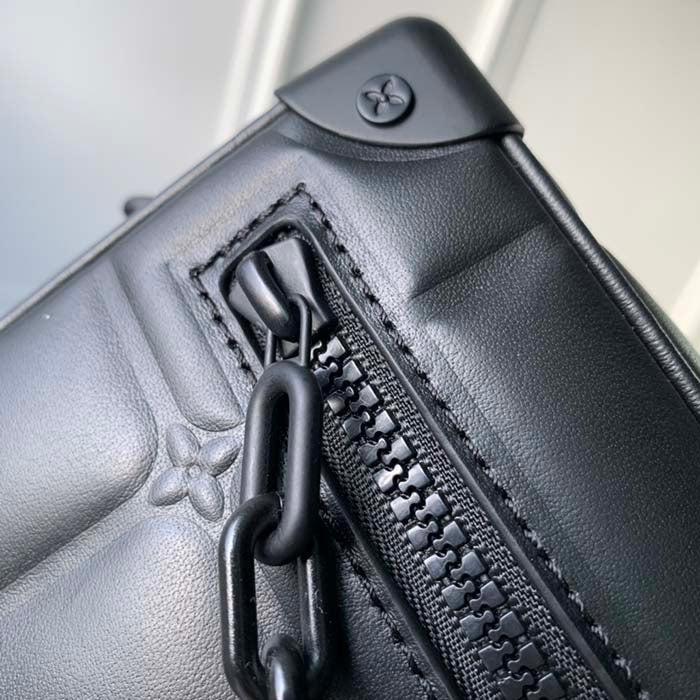 Louis Vuitton LV Unisex Mini Soft Trunk Bag Black Puffy Damier Soft Calf