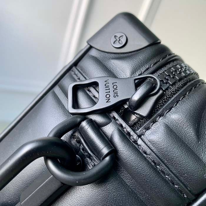 Louis Vuitton LV Unisex Mini Soft Trunk Bag Black Puffy Damier Soft Calf