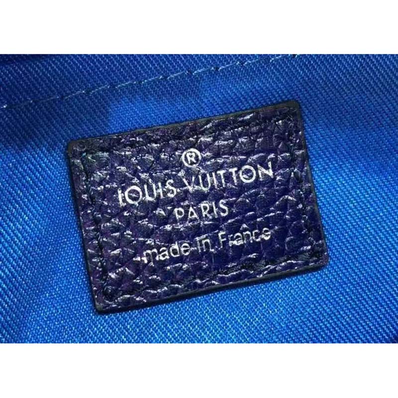 Louis Vuitton LV Unisex Mini Soft Trunk Blue Pink Taurillon Cowhide Leather