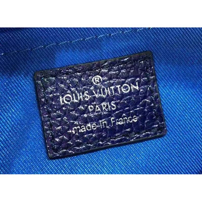 Louis Vuitton LV Unisex Mini Soft Trunk Blue Pink Taurillon Cowhide Leather