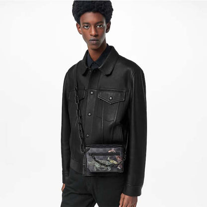 Louis Vuitton LV Unisex Mini Soft Trunk Damier Graphite Coated Canvas