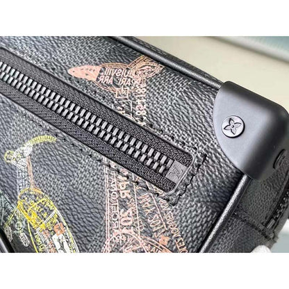 Louis Vuitton LV Unisex Mini Soft Trunk Damier Graphite Coated Canvas
