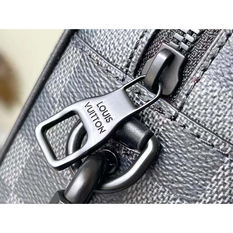 Louis Vuitton LV Unisex Mini Soft Trunk Damier Graphite Coated Canvas