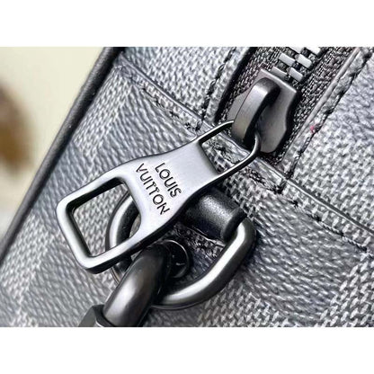 Louis Vuitton LV Unisex Mini Soft Trunk Damier Graphite Coated Canvas
