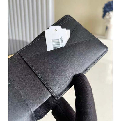Louis Vuitton LV Unisex Multiple Wallet Black Damier Infini Leather