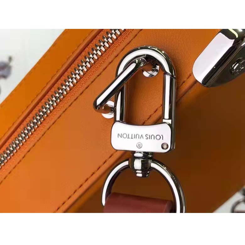 Louis Vuitton LV Unisex NBA Handle Soft Trunk No. 7 Saffron Cowhide Calf