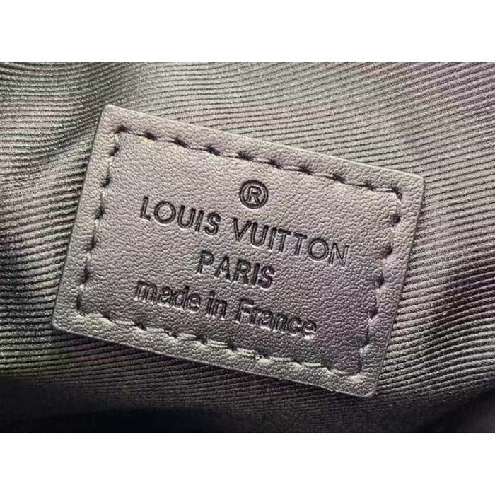 Louis Vuitton LV Unisex Nano Christopher Monogram Eclipse Coated Canvas Cowhide Leather