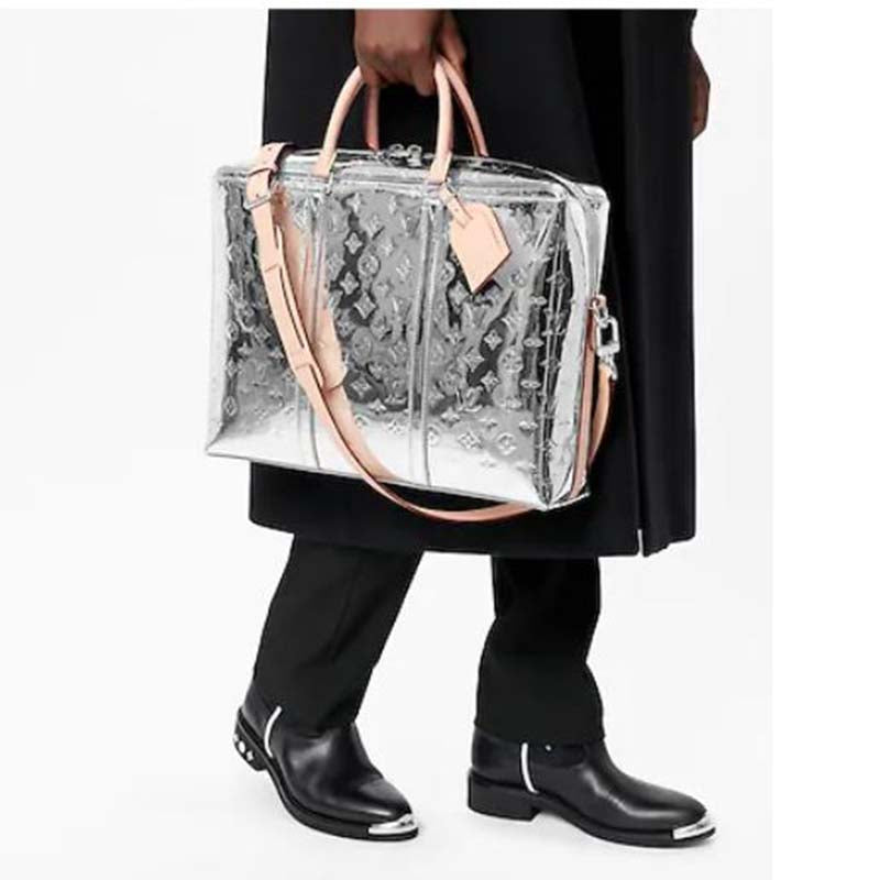 Louis Vuitton LV Unisex Neo Porte Documents Voyage Monogram Mirror Coated Canvas