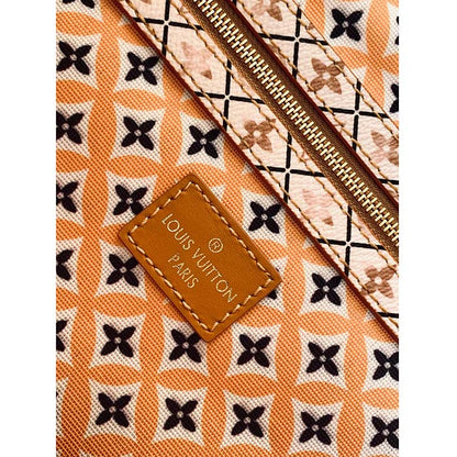 Louis Vuitton LV Unisex Neverfull MM Beige Monogram Coated Canvas Textile Lining