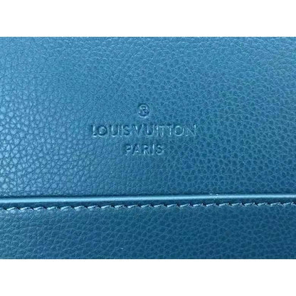 Louis Vuitton LV Unisex New Messenger Blue Aerogram Cowhide Leather Textile Lining