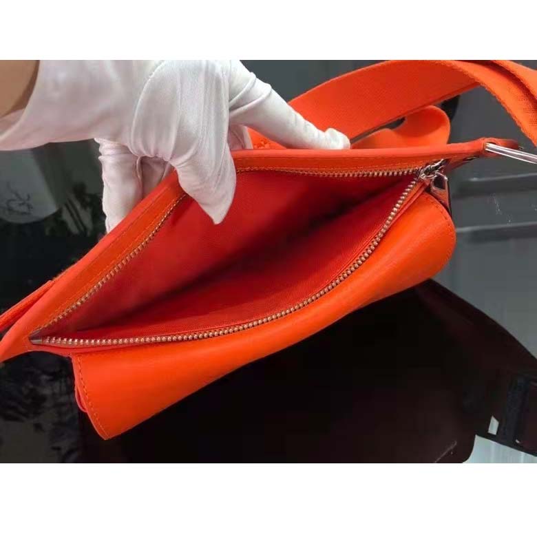 Louis Vuitton LV Unisex New Sling Aerogram Slingbag Orange Aerogram Cowhide Leather