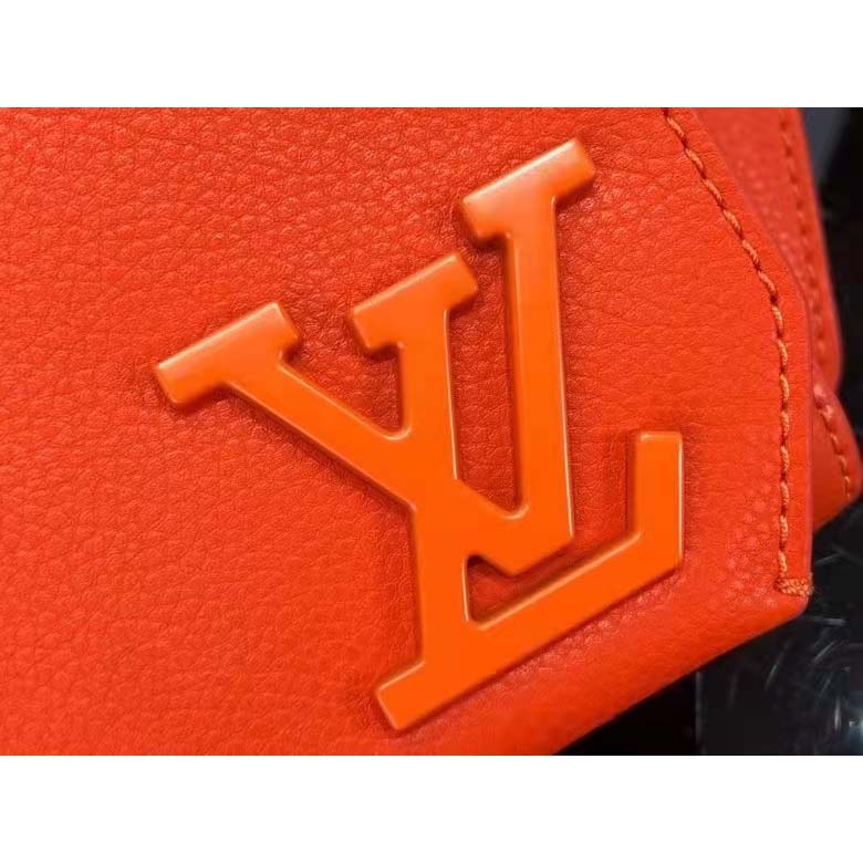 Louis Vuitton LV Unisex New Sling Aerogram Slingbag Orange Aerogram Cowhide Leather