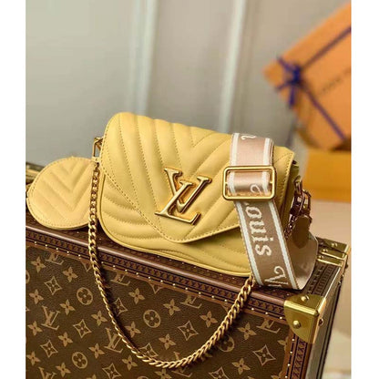 Louis Vuitton LV Women New Wave Multi-Pochette Brown Smooth Cowhide Leather