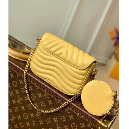 Louis Vuitton LV Women New Wave Multi-Pochette Brown Smooth Cowhide Leather