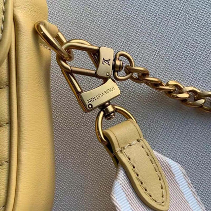 Louis Vuitton LV Women New Wave Multi-Pochette Brown Smooth Cowhide Leather
