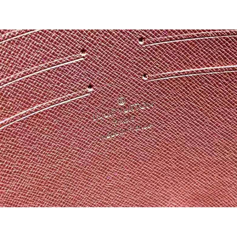 Louis Vuitton LV Unisex Pochette Voyage Burgundy Black and Navy Blue Taiga Leather