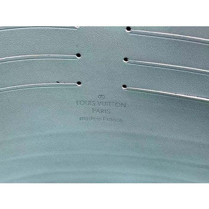 Louis Vuitton LV Unisex Pochette Voyage MM Bag Crystal Blue Monogram Aquagarden Coated Canvas