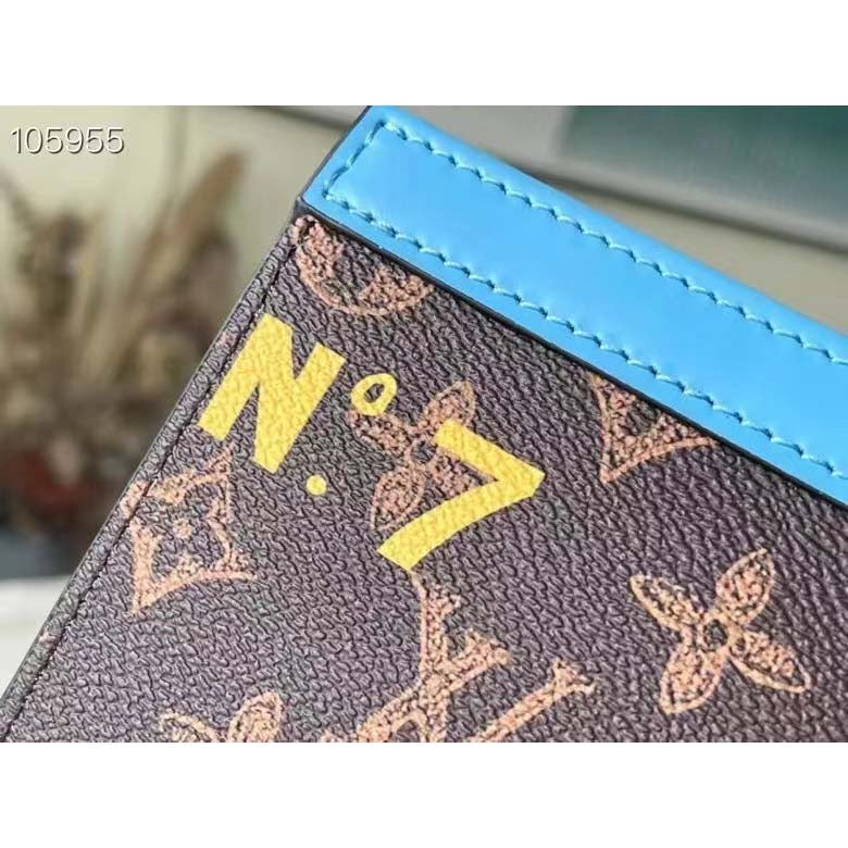 Louis Vuitton LV Unisex Pochette Voyage Monogram Coated Canvas Cowhide Leather