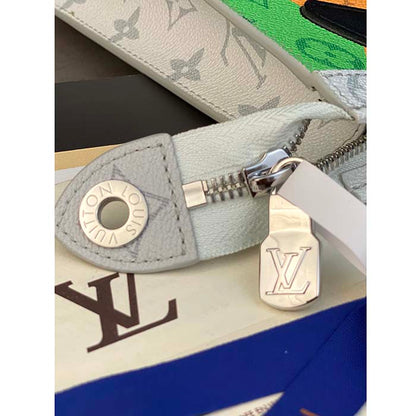 Louis Vuitton LV Unisex Pochette Voyage Multicolor Monogram Coated Canvas Cowhide Leather