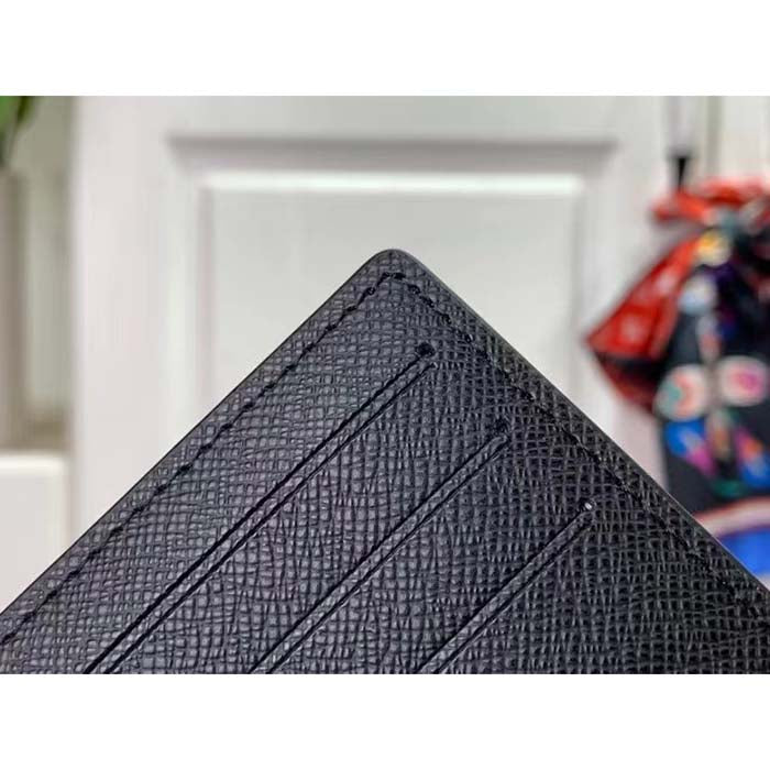 Louis Vuitton LV Unisex Pocket Organizer Blue Sunrise Monogram Eclipse Coated Canvas