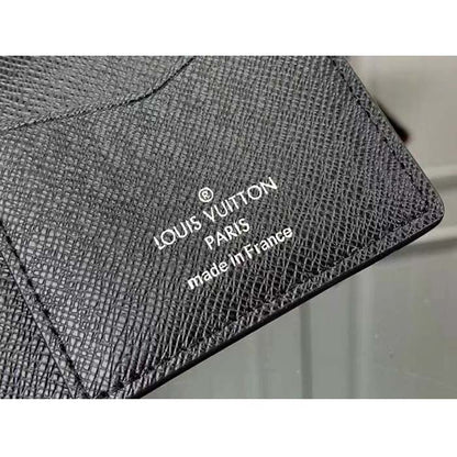 Louis Vuitton LV Unisex Pocket Organizer Blue Sunrise Monogram Eclipse Coated Canvas