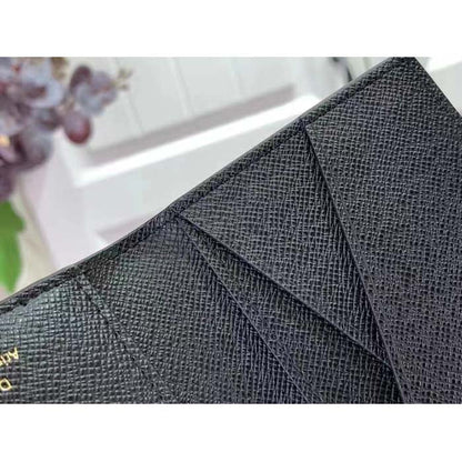 Louis Vuitton LV Unisex Pocket Organizer Brown Monogram Coated Canvas Cowhide Leather
