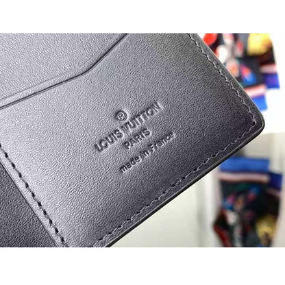 Louis Vuitton LV Unisex Pocket Organizer Gradiant Electric Sun Calf Leather Textile Lining