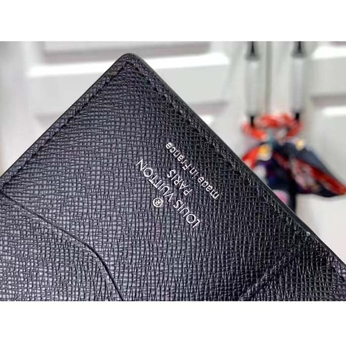 Louis Vuitton LV Unisex Pocket Organizer Red Sunset Monogram Eclipse Coated Canvas
