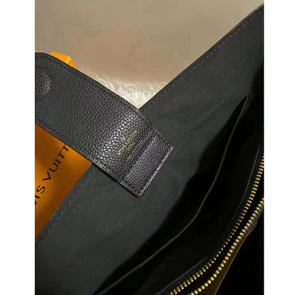 Louis Vuitton LV Unisex Riverside Tote Black Brown Damier Ebene Coated Canvas