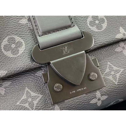Louis Vuitton LV Unisex S-Cape Messenger Monogram Eclipse Coated Canvas Cowhide Leather